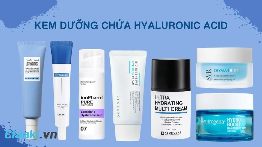 TOP 10 kem dưỡng ẩm Hyaluronic Acid ngậm nước siêu đỉnh