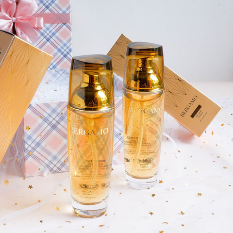 Tinh Chất Nâng Cơ Bergamo 24K Gold Brilliant Essence - Giúp Săn Chắc Da, Ngăn Ngừa Nếp Nhăn, Dưỡng Ẩm Rạng Rỡ 110ml