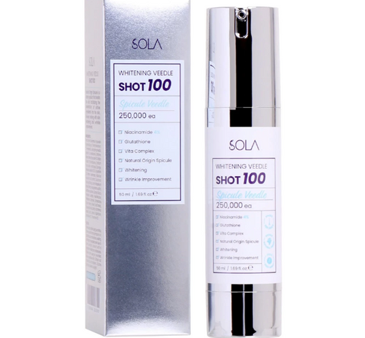 Tinh Chất Vi Kim Sinh Học Sola Whitening VT Reedle Shot 100 Serum - Giúp Giảm Nám, Dưỡng Da Sáng Mịn, 50ml
