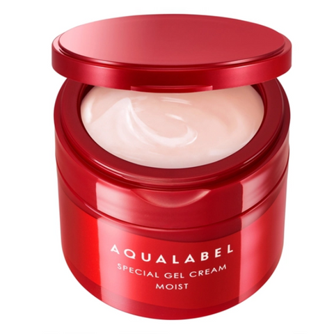 Kem dưỡng da Shiseido Aqualabel Đỏ 90g - 5 trong 1 cung cấp độ ẩm, cải thiện da khô sạm, collagen & HA từ thiên nhiên, sản phẩm Nhật Bản