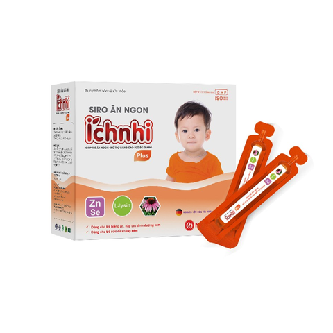 Siro Ăn Ngon Ích Nhi Plus 20 Ống 10ml - Tăng Cường Sức Đề Kháng, Giúp Trẻ Ăn Ngon, Hỗ Trợ Tiêu Hóa Tốt Nhất