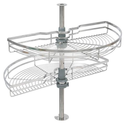 Kệ Xoay Góc 180 Độ Inox Cao Cấp - Giải Pháp Tiện Lợi Cho Không Gian Bếp Nhà Bạn - Sản Phẩm Gia Dụng TVKITCHEN (TV1215)