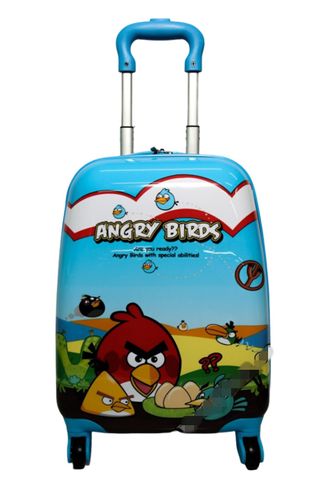 Vali Kéo 4 Bánh Cho Bé Hình Chú Chim Angry Birds Ngộ Nghĩnh - Vali Du Lịch Sáng Tạo Dành Cho Trẻ Em, Tiện Dụng Và Đáng Yêu