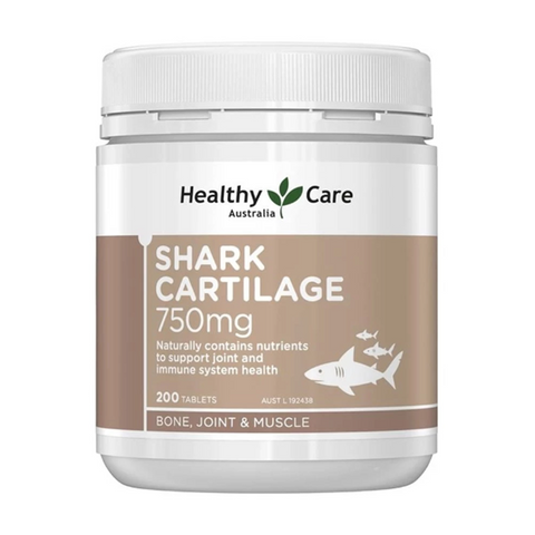 Viên Uống Healthy Care Shark Cartilage 750mg - Hỗ Trợ Khớp, Giảm Đau Nhức, Tăng Cường Sức Khỏe Xương Khớp Cho Người Cao Tuổi