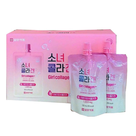 Nước Uống Girl Collagen Dạng Túi 100ml - Hỗ Trợ Làm Đẹp Da Từ Bên Trong, Giúp Da Tươi Sáng, Mịn Màng, Dễ Uống Hương Vị Táo