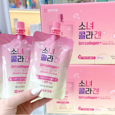 Nước Uống Girl Collagen Dạng Túi 100ml - Hỗ Trợ Làm Đẹp Da Từ Bên Trong, Giúp Da Tươi Sáng, Mịn Màng, Dễ Uống Hương Vị Táo