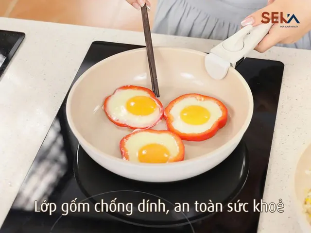 Bộ Nồi Chảo Chống Dính Cán Rời 6 Món Seka SKJ6 - Nhôm Đúc Cao Cấp Tiết Kiệm Năng Lượng, Dễ Vệ Sinh và Phù Hợp Với Mọi Loại Bếp