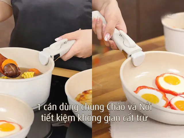 Bộ Nồi Chảo Chống Dính Cán Rời 6 Món Seka SKJ6 - Nhôm Đúc Cao Cấp Tiết Kiệm Năng Lượng, Dễ Vệ Sinh và Phù Hợp Với Mọi Loại Bếp