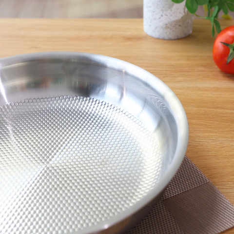 Chảo Inox Nông Lòng Vân Kim Cương Seka 3 Lớp Chống Dính - Bếp Từ, Chiên Xào Hiệu Quả, An Toàn Cho Sức Khỏe
