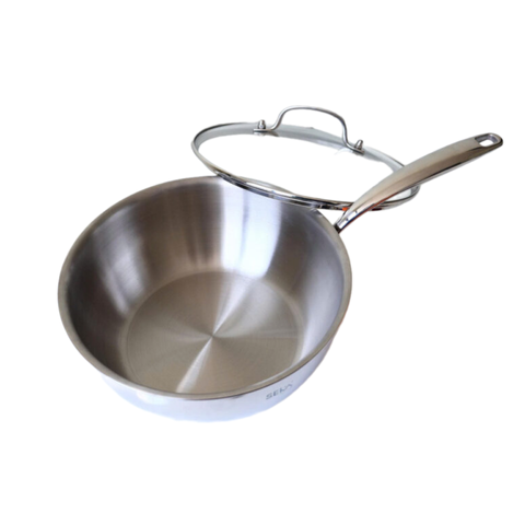 Chảo Inox Sâu Lòng Seka Nanomax SK-9024 - 24cm, Chống Dính, Đun Nấu Đa Năng Cho Mọi Loại Bếp, Thiết Kế Sang Trọng, Dễ Dàng Sử Dụng