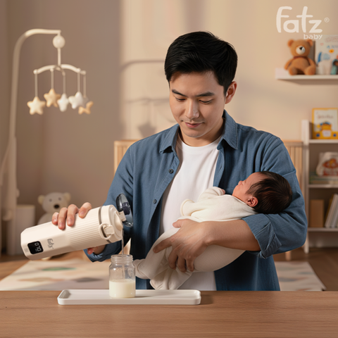 Bình Đun Nước Pha Sữa Fatzbaby Mini Smart 19 FB3821YB - Đun Sôi Siêu Tốc 6 Mức Nhiệt, Dung Tích 450ml, Thiết Kế Nhỏ Gọn, Tiện Lợi cho Mẹ và Bé