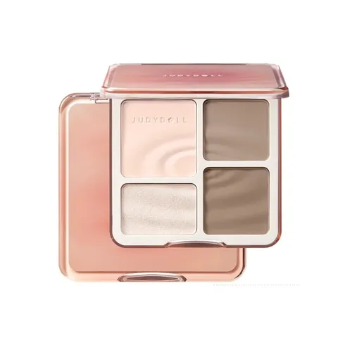 Phấn Bắt Sáng Tạo Khối 4 Ô Judydoll Highlight & Contour - Phấn Trang Điểm Chất Lượng, Hiệu Ứng Lung Linh, Tôn Da Á Đông