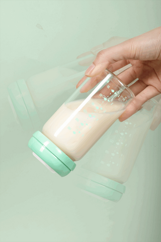 Bộ 2 Bình Trữ Sữa Thủy Tinh Fatzbaby Store 3 - Dung Tích 180ml Chống Rò Rỉ, Dễ Vệ Sinh - Giải Pháp Trữ Sữa Hiện Đại Cho Bé