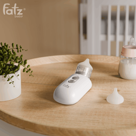 Máy Hút Mũi Cầm Tay Fatzbaby Airy E1 NC006 - Hút Mũi Linh Hoạt Cho Trẻ Sơ Sinh, Dùng Pin AA, Tiện Lợi Mang Theo, Êm Ái, An Toàn
