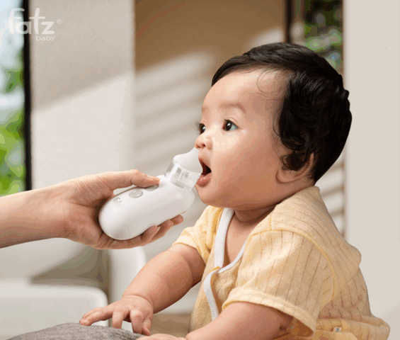 Máy Hút Mũi Cầm Tay Fatzbaby Airy E1 NC006 - Hút Mũi Linh Hoạt Cho Trẻ Sơ Sinh, Dùng Pin AA, Tiện Lợi Mang Theo, Êm Ái, An Toàn