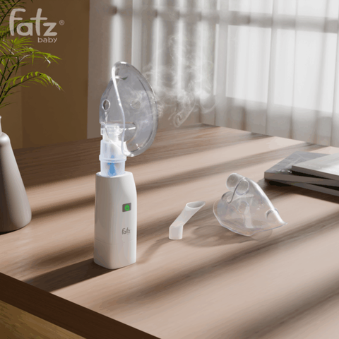 Máy xông khí dung cầm tay Fatzbaby Spray 2 A500LWD01 - Khí nén tiện lợi cho gia đình, sương mịn, đầy đủ phụ kiện cho người lớn và trẻ em