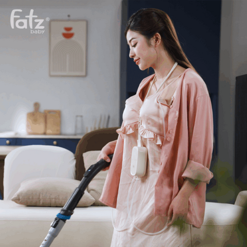 Máy Hút Sữa Điện Đôi Rảnh Tay Fatzbaby TwinFree 5 FB1366PW - Thiết Kế Silicon êm ái, Pin 2000mAh, Độ Ồn 45dB - Sữa Dễ Dàng và Thoải Mái