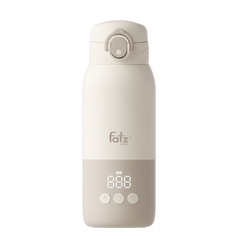 Bình Đun và Hâm Nước Pha Sữa Fatzbaby Mini Smart 16 FB3807BN - Chế Độ Hẹn Giờ Thông Minh, Nhiệt Độ 35-75°C, Tiết Kiệm Pin