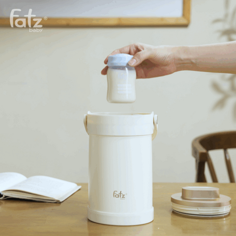Bình Giữ Lạnh Bảo Quản Sữa Di Động Fatzbaby Cooler 1 FB0156BT - Dung Tích 2L, Giữ Lạnh 23 Giờ, Thích Hợp Cho Bé
