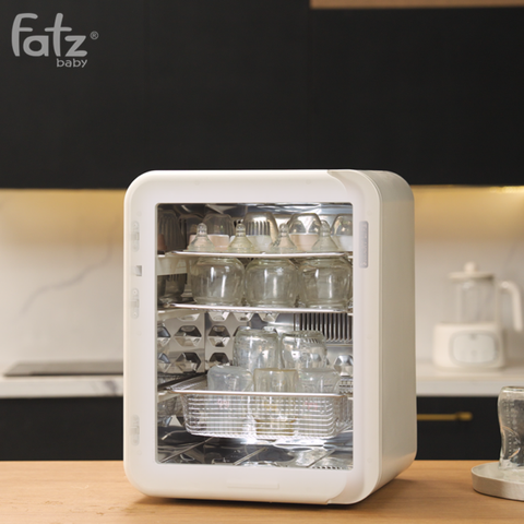Máy Tiệt Trùng Sấy Khô UVC-LED Công Nghệ Anion FATZBABY e-KING 7 FB4732VN, Dung Tích 25L, Chức Năng Khử Mùi và Bảo Quản Bình Sữa