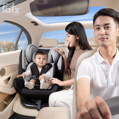 Ghế Ngồi Ô Tô Cho Bé Xoay 360 Độ Fatzbaby Protect 1 299/916 - Có ISOFIX, Top Tether, 3 mức ngả lưng, Cho Trẻ 0-12 Tuổi