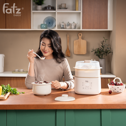 Nồi Nấu Chậm Fatzbaby Stew 8 in 1 FB9115TL - Đa Năng 1.5L, 8 Chế Độ Nấu, Chống Cháy Khô, Tiện Lợi Cho Gia Đình