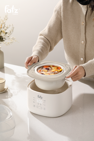 Nồi Nấu Chậm Fatzbaby Stew 8 in 1 FB9115TL - Đa Năng 1.5L, 8 Chế Độ Nấu, Chống Cháy Khô, Tiện Lợi Cho Gia Đình