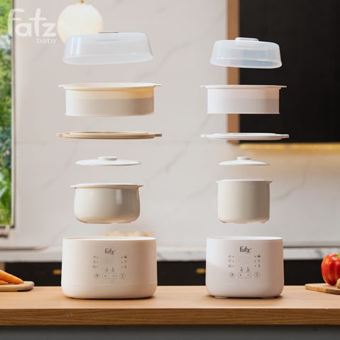 Nồi Nấu Chậm Fatzbaby Stew 8 in 1 FB9115TL - Đa Năng 1.5L, 8 Chế Độ Nấu, Chống Cháy Khô, Tiện Lợi Cho Gia Đình