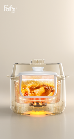 Nồi Nấu Chậm Fatzbaby Stew 8 in 1 FB9115TL - Đa Năng 1.5L, 8 Chế Độ Nấu, Chống Cháy Khô, Tiện Lợi Cho Gia Đình