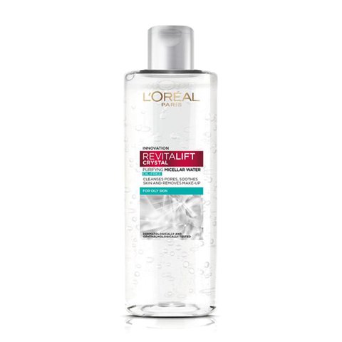 Nước Tẩy Trang L'Oreal Revitalift Crystal Cho Da Dầu - Micellar Water Kiểm Soát Dầu, Làm Sạch Sâu 400ml