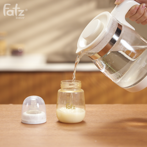 Máy Đun và Hâm Nước Pha Sữa Điện Tử Fatzbaby Quick E2 FB3507HB - Tiện Lợi, 5 Mức Nhiệt, Đun Siêu Tốc, Cho Bé An Toàn