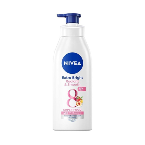 Sữa Dưỡng Thể Nivea Radiant & Smooth 8 Super Food - Làm Sáng Da, Chống Nắng, Cung Cấp Ẩm, 350ml