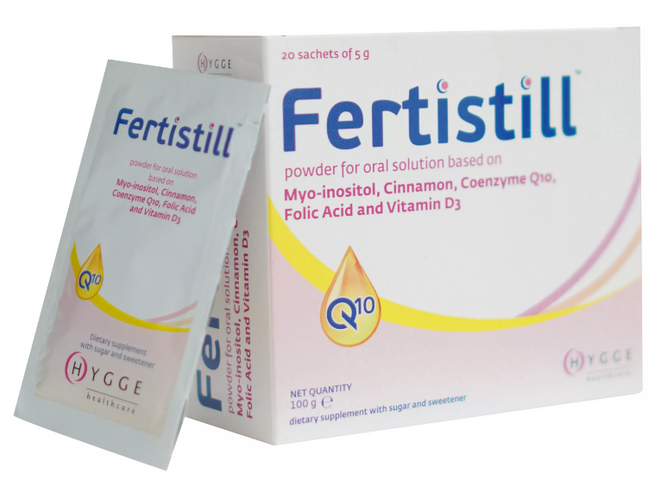 Gói Uống Fertistill Ý Tăng Thụ Thai Cho Nữ - Bổ Sung Myo-Inositol, Coenzyme Q10, Vitamin D3, Hỗ Trợ Chất Lượng Trứng Cho Phụ Nữ Mang Thai