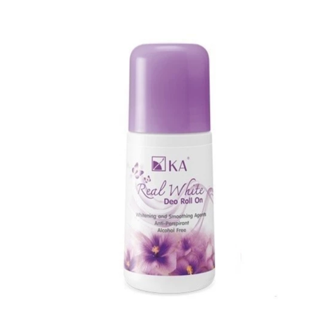 Lăn Khử Mùi KA Real White Deo Roll On 25ml - Khử Mùi Hiệu Quả, Thoáng Mát Suốt Ngày, Phù Hợp Mọi Loại Da