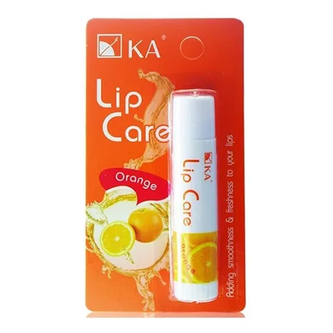 Son Dưỡng Không Màu KA Lip Care Hương Cam - Dưỡng Ẩm, Bảo Vệ Môi Khỏi Tác Hại Môi Trường, Không Nhờn, 3.5g