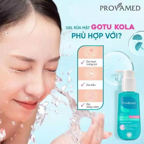 Sữa Rửa Mặt Dịu Nhẹ Cho Da Mụn Provamed Acniclear Gel 120ml - Giúp Ngăn Ngừa Mụn, Sạch Nhờn, Phù Hợp Với Da Nhờn