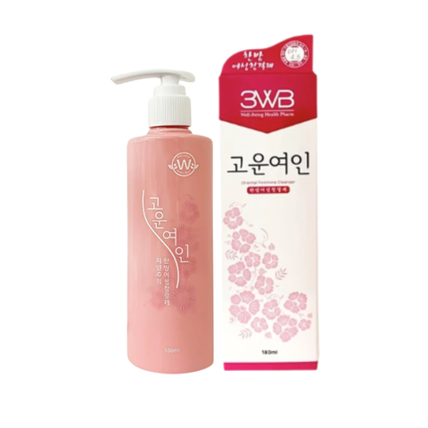 Dung dịch vệ sinh phụ nữ 3WB Feminine Cleanser 180ml - Giúp làm sạch nhẹ nhàng, duy trì cân bằng tự nhiên, thoáng mát hằng ngày