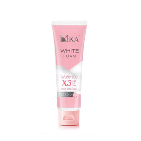 Sữa Rửa Mặt KA White Foam - Đánh Bay Bụi Bẩn, Hỗ Trợ Dưỡng Trắng Da, Phù Hợp Mọi Loại Da, 100g
