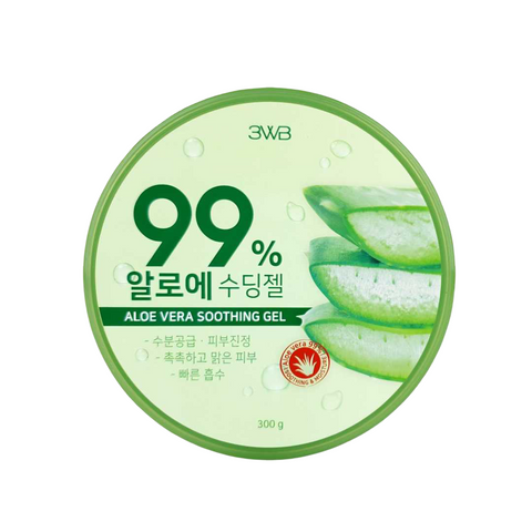 Gel Lô Hội Làm Dịu Da Khô 3WB Aloe Vera Soothing Gel 300g - Dưỡng Ẩm, Giảm Kích Ứng Cho Da Nhạy Cảm, Chống Rám Nắng