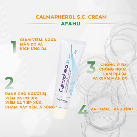 Kem Bôi Làm Dịu Da Calmapherol S.C Cream 20g - Hỗ Trợ Chăm Sóc Da Kích Ứng, Ngứa Rát, Mẩn Đỏ - Dành Cho Da Nhạy Cảm