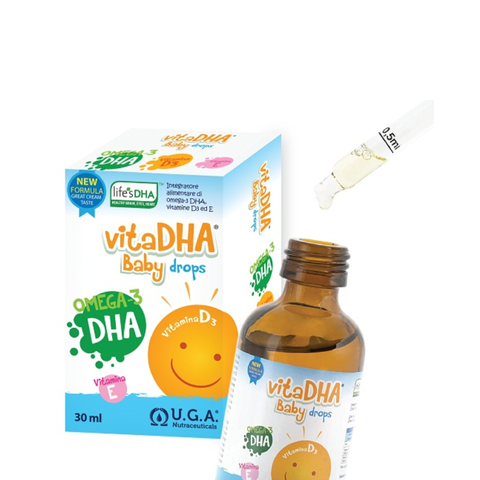Giọt VitaDHA cho bé từ 0-12 tháng - Bổ sung DHA hỗ trợ phát triển thị giác và hệ tiêu hóa - Lọ 30ml tiện lợi