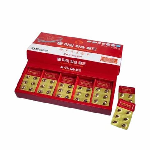 Viên Canxi SMS Bio Pharm Signature Power Calcium Gold - Bổ sung Canxi, Vitamin D3 cho Xương Khỏe, Phát Triển Chiều Cao, Hộp 120 Viên