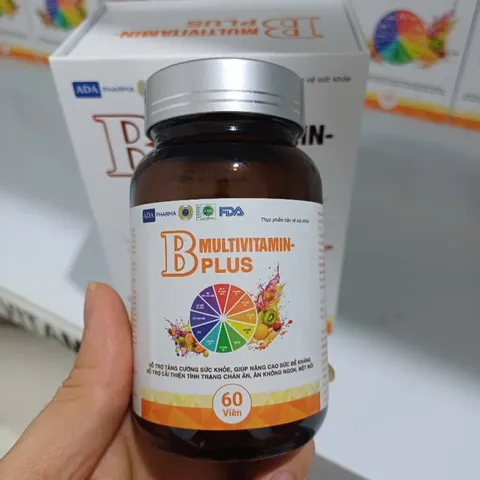 Viên uống Multivitamin B Plus ADA - Hỗ trợ sức khỏe, tăng cường năng lượng, cải thiện tình trạng chán ăn - Lọ 60 viên nhập khẩu