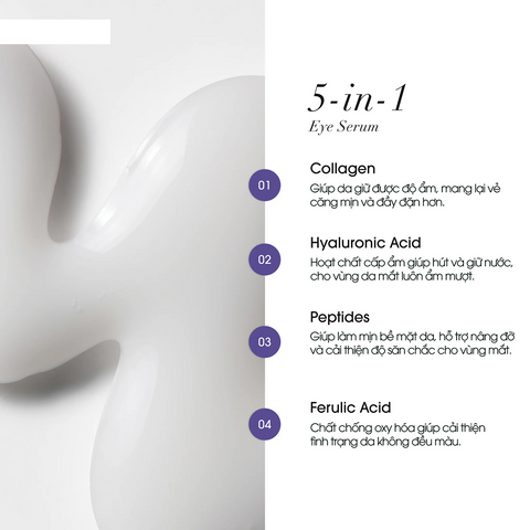 Tinh Chất Dưỡng Mắt Advanced Clinicals 5-in-1 - Serum Đa Năng Giảm Quầng Thâm, Nếp Nhăn, Bọng Mắt, Cấp Ẩm Cho Da Nhạy Cảm