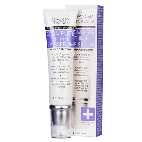 Tinh Chất Dưỡng Mắt Advanced Clinicals 5-in-1 - Serum Đa Năng Giảm Quầng Thâm, Nếp Nhăn, Bọng Mắt, Cấp Ẩm Cho Da Nhạy Cảm