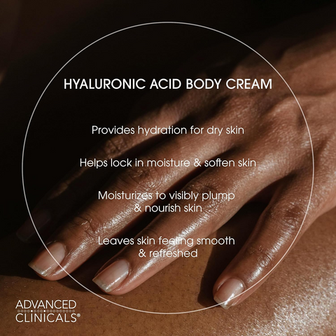 Kem Dưỡng Thể Advanced Clinicals Hyaluronic Acid 454g - Cấp Ẩm Sâu, Giúp Da Mềm Mịn, Phù Hợp Da Khô và Thiếu Nước