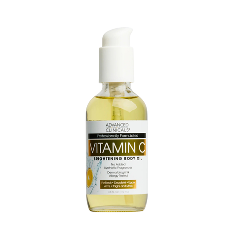 Dầu Dưỡng Thể Sáng Da Advanced Clinicals Vitamin C 112ml - Nuôi Dưỡng Làn Da Mềm Mại, Rạng Rỡ, Cung Cấp Độ Ẩm Tối Ưu