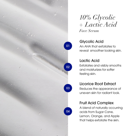 Tinh Chất Tẩy Tế Bào Chết Advanced Clinicals 10% Glycolic + Lactic Acid - Serum Làm Sáng Da, Cải Thiện Bề Mặt Da 52ml
