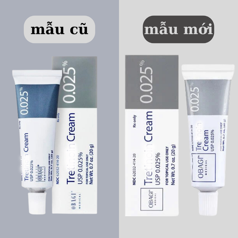 Kem Trị Mụn Obagi Tre 0.025% 20g - Hỗ Trợ Giảm Thâm, Trẻ Hóa Da, Tái Tạo Bề Mặt Da Mịn Màng, Chuyên Dùng Cho Da Mụn, Nám