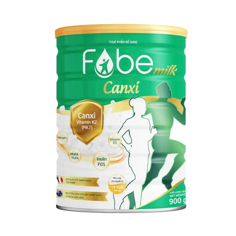 Sữa Bột Fobe Milk Canxi 900g - Bổ Sung Canxi và Vitamin D3, Hỗ Trợ Duy Trì Xương Khỏe Mạnh Cho Người Lớn - Sản Phẩm Dinh Dưỡng Nhập Khẩu